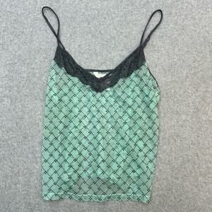 NWOT Gillian & O’Malley Intimates Camisole Top Women’s Mint Green Gray Size XL
